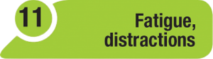Fatigue, distractions
